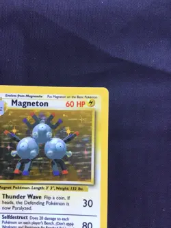 Pokemon Cards: Base Set Rare Holo: Magneton 9/102 - Image 4
