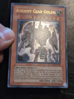 Yu-Gi-Oh! ULTRA RARE HOLO CARD ANCIENT GEAR GOLEM TLM-EN096 NM - Image 2