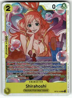 Shirahoshi OP12-102 Legacy of the Master NM Pokemon Card TCG - Image 1