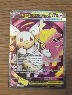 Mega Audino Ex Ascended Heros Pokemon Card Near Mint Condition - Image 1