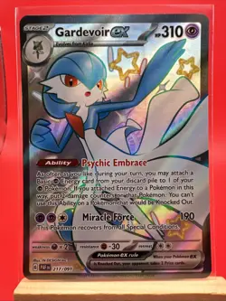 Gardevoir ex 217/091 - Paldean Fates Shiny Ultra Rare Pokemon Card NM - Image 1