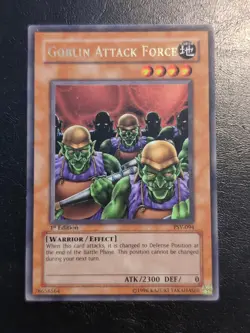 Yu-Gi-Oh! ULTRA RARE CARD GOBLIN ATTACK FORCE PSV-094 1ST LP - Image 1