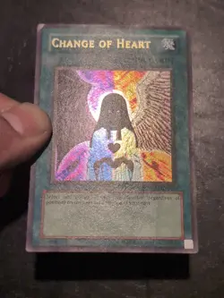 Yu-Gi-Oh! ULTRA RARE CARD CHANGE OF HEART MRD-060 1996 VINTAGE PRINT LP - Image 3