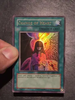 Yu-Gi-Oh! ULTRA RARE CARD CHANGE OF HEART MRD-060 1996 VINTAGE PRINT LP - Image 4