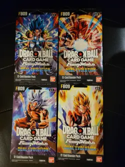 Dragon Ball Super Card Game Fusion World FB09 Dual Evolution Booster Packs x4 - Image 1