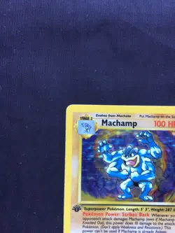 Pokemon Cards: Base Set Rare Holo: Machamp 8/102 - Image 3