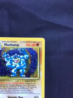 Pokemon Cards: Base Set Rare Holo: Machamp 8/102 - Image 4