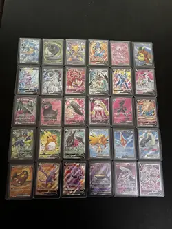 Lot of 76 Pokemon Full Art Foil Cards: Various Sets and Characters - Image 1