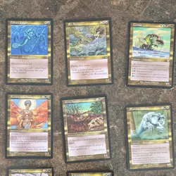 Magic The Gathering 25 multicolor (gold) creature Card Lot - Image 3