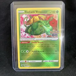 Pokemon Go TCG Radiant Venusaur Holo Rare Card 004/078 - Image 1