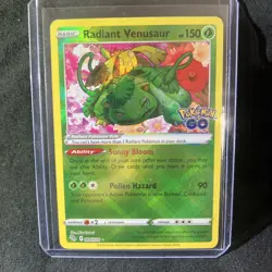 Pokemon Go TCG Radiant Venusaur Holo Rare Card 004/078 - Image 2