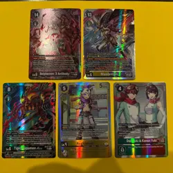 Digimon SEC/SR lot of 5 cards - Image 1