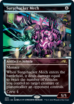 x1 Surgehacker Mech - Showcase R MTG Kamigawa: Neon Dynasty M/NM, English - Image 1