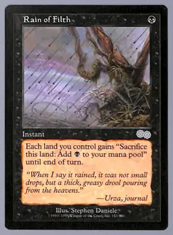 Rain of Filth - 151 - Urza's Saga (USG) MTG - Image 1