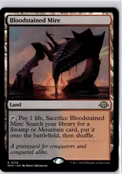 Bloodstained Mire Modern Horizons 3 Regular NM R 0216 - Image 1