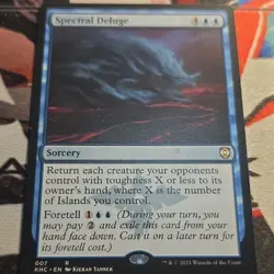 Magic The Gathering Spectral Deluge Kaldheim Rare Blue Sorcery 007 2021 - Image 1