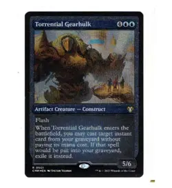 TORRENTIAL GEARHULK Etched Foil Commander Masters Magic MTG Out-of-Pack Quality - Image 1
