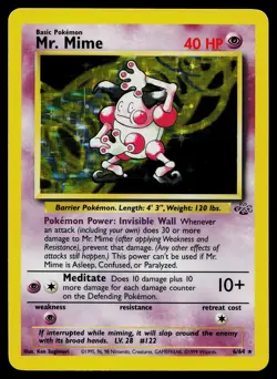 Pokemon Card - Mr. Mime Jungle 6/64 Holo Rare - Image 1
