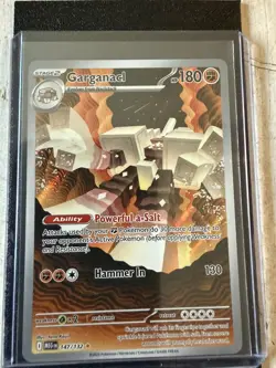 Pokemon Card Garganacl 147/132 Mega Evolution Illustration Rare NM - Image 1