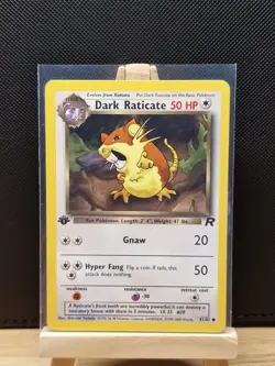 Pokemon TCG 2000 Team Rocket 1st Edition Dark Raticate 51/82 - Near Mint - Image 1