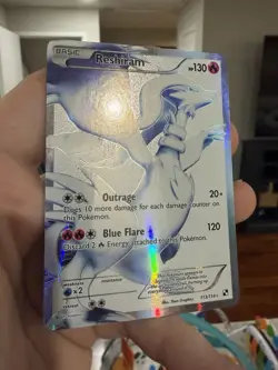Reshiram 113/114 - Black & White 2011 White Full Art Holo Pokemon TCG LP - Image 3