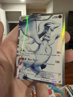 Reshiram 113/114 - Black & White 2011 White Full Art Holo Pokemon TCG LP - Image 4