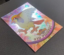 Pokemon Pidgeot #18 Topps 1999 TV Animation Ed Holo Foil Topps Black Logo LP - Image 3