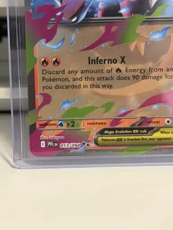 Pokemon Mega Charizard X EX 013/094 PFL Full Art Double Rare Stage 2 360 HP Hol… - Image 5