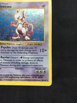 Pokemon Cards: Base Set 1st Edition Rare Holo: Mewtwo 10/102 - Image 5