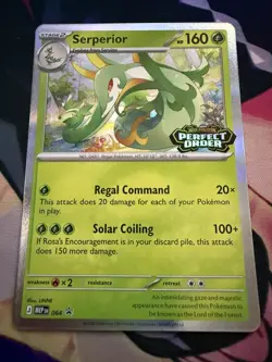 Serperior Holo Prerelease Promo 064 Pokemon ME: Perfect Order - IN HAND - Image 1