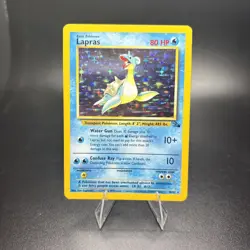 Pokemon Vintage TCG Lapras 10/62 Fossil Holo - Unlimited - Near Mint -g - Image 1