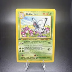 Pokemon Butterfree 33/64 - NM - 1999 1st Edition Jungle - Uncommon Near Mint -j - Image 1
