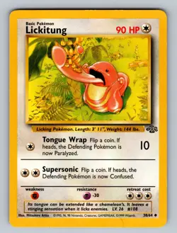 Lickitung - 38/64 Uncommon Jungle - LP Pokemon TCG - Image 1