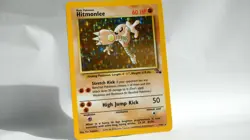 Pokemon TCG Hitmonlee 7/62 Fossil Holo Rare Unlimited 1999 WOTC Near Mint - Image 1