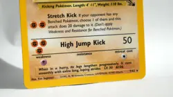Pokemon TCG Hitmonlee 7/62 Fossil Holo Rare Unlimited 1999 WOTC Near Mint - Image 3
