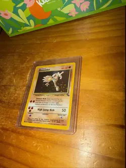 Pokemon Hitmonlee 7/62 Holo – Unlimited – Fossil Set (WOTC Vintage) - Image 1