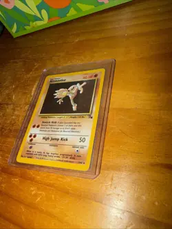 Pokemon Hitmonlee 7/62 Holo – Unlimited – Fossil Set (WOTC Vintage) - Image 2