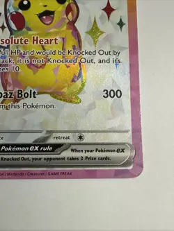 Pokemon TCG Pikachu ex 219/191 Sv08: Surging Sparks Holo Full Art NM/M - Image 3