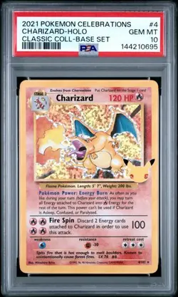 Charizard Pokemon Celebrations Classic Collection Holo #4 PSA 10 - Image 1