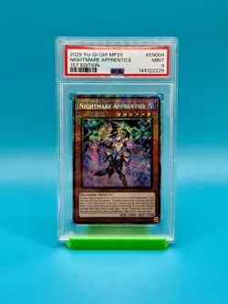 PSA 9 - 2025 Yu-Gi-Oh! MP25, NIGHTMARE APPRENTICE, 1ST EDITION EN004 - Image 1