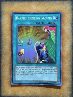 Yugioh Harpies’ Hunting Ground AP02-EN010 Super Rare NM - Image 1