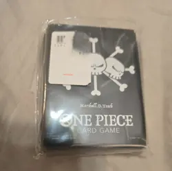Marshall D Teach 70 Sleeves Japanese One Piece Card Game Pirate Flag Limited - Image 1