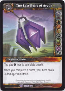 World of Warcraft TCG The Last Relic of Argus - Crafting Redemption - Image 1