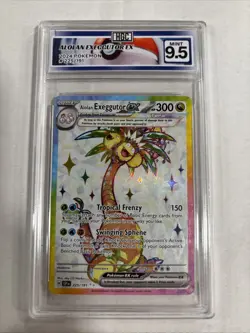 2024 Pokemon Alolan Exeggutor Ex #225 HGC 9.5 (sb4) - Image 1