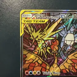 Sealed Moltres&Zapdos&Articuno GX Full Art Pokemon, Black Star Promo, SM210 #3 - Image 2