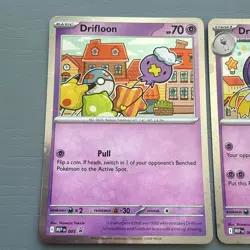 Pokemon TCG Drifloon 005 and Drifblim 006 Mega Evolution Black Star Promo - Image 2