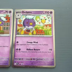 Pokemon TCG Drifloon 005 and Drifblim 006 Mega Evolution Black Star Promo - Image 3