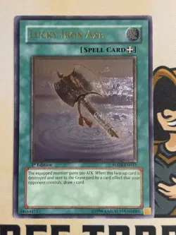 Lucky Iron Axe FOTB EN037 1st Edition Ultimate Rare Yu-Gi-Oh! NM - Image 3