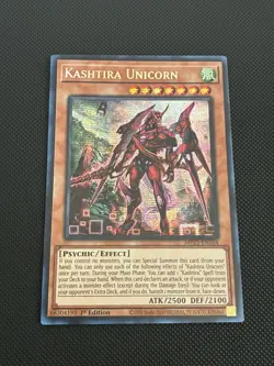 Yugioh | Kashtira Unicorn (PSE) MP23-EN164 Prismatic Secret Rare 1st Ed. Mint NM - Image 1