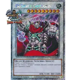 Yugioh! 1x XX-Saber Gottoms RA03-EN226 Platinum Secret Rare 1st Ed NM - Image 1